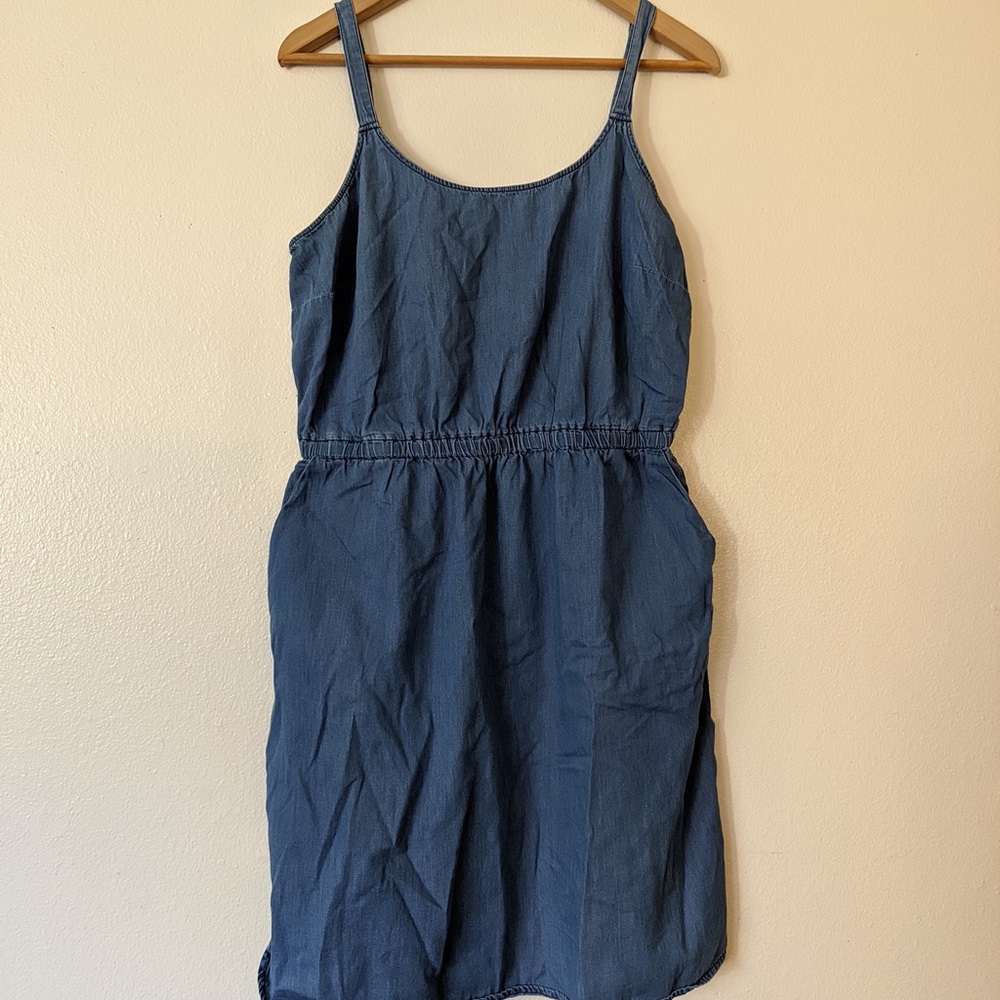 Denim mini dress